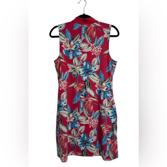 Tommy Bahama Golf Dress Women’s M Pink Floral Tennis Pickleball - Picture 5 of 5